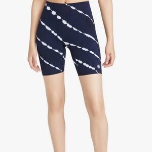 Tory Burch HIGH-RISE SEAMLESS TIE-DYE BIKE
SHORTS , Size Medium